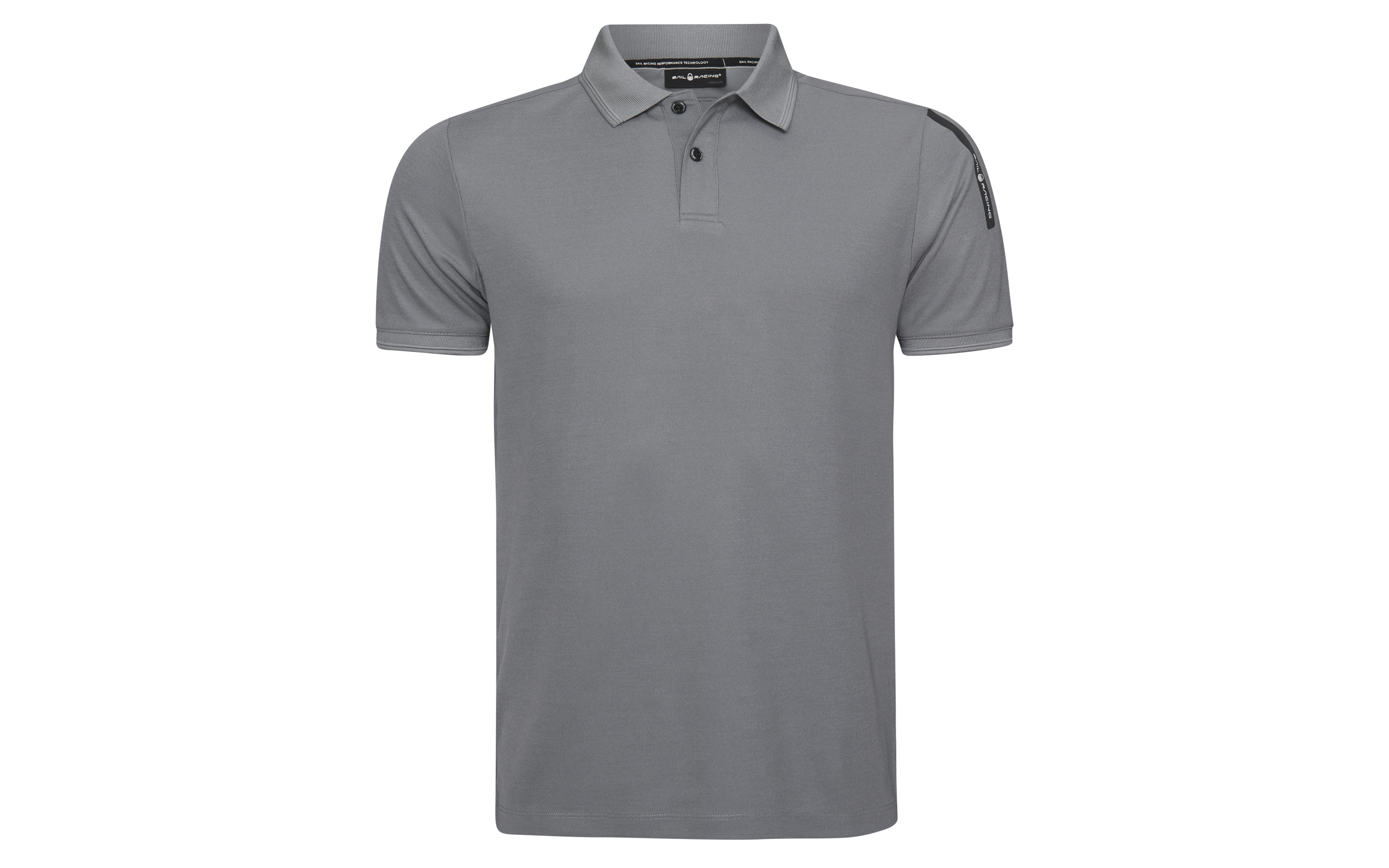 231【BRIEFING】LOGO TAPE POLO RELAXED FIT Modern Fit Short Sleeve Geo Pattern Structured Collar Polo